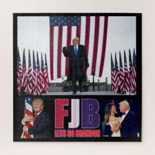 FJB - Lass Go Brandon - Präsident Trump Puzzle
