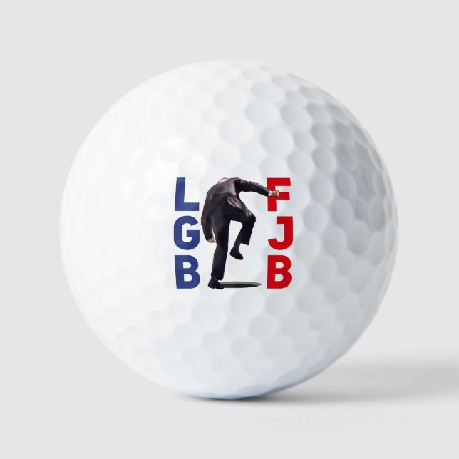 FJB Let's Go Brandon lustige Anti-Biden Fall Golfball (Vorderseite)