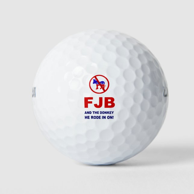 FJB und der Esel, in den er gereist ist! Golfball (Vorderseite)