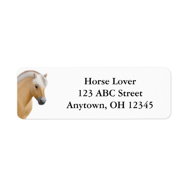 Fjord Horse Address Label (Vorne)