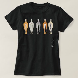 Fjord Rot Falsch Grau Album Norwegisches Fjordepfe T-Shirt