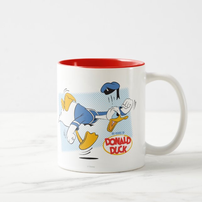 Fjubiläum Donald Duck Zweifarbige Tasse (Rechts)