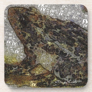 FK-Ähnliche Frosch-Malerei Frida Kahlos Untersetzer