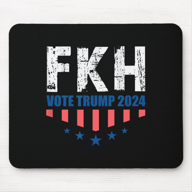 Fkh Trump 2024 Foxtrot Kilo Hotel Funny Mousepad (Vorne)