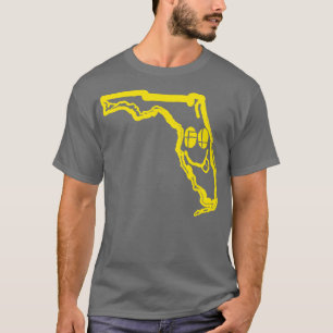 FL Eyes Florida Grunge Lächeln Gesicht Schwarzer B T-Shirt