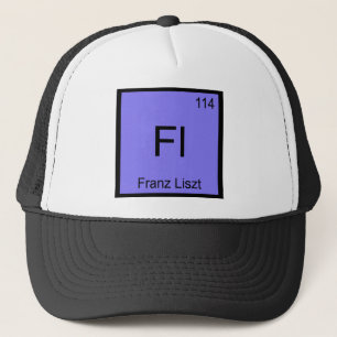 Fl - Franz Liszt Chemie-Element-Symbol Komponist Truckerkappe