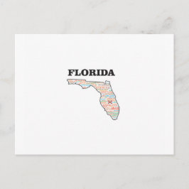 FL WORD STAAT POSTKARTE