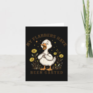 Flabbers sind lustige Gans Blumen verrückt gemacht Karte