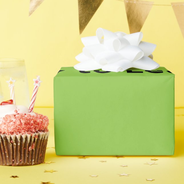 Flach-grüner Hintergrund – Schultextur Geschenkpapier (Geburtstagsparty)
