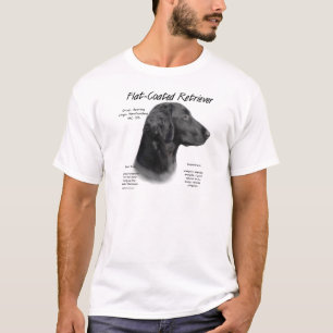 Flach-Überzogener Retriever-Geschichtsentwurf T-Shirt