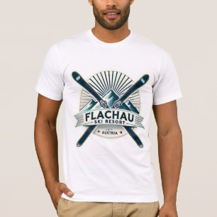 Flachau Austria Ski Resort Retro Design T-Shirt