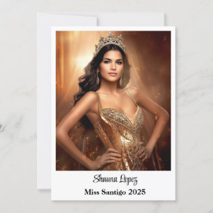 Flachautograph-Karte Ankündigung