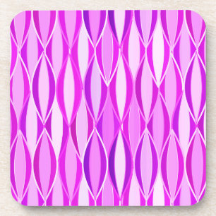Flachbanddruck Mitte des Jahrhunderts - orchid und Untersetzer