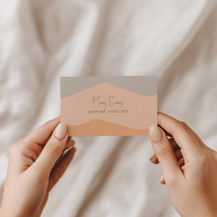 Flachbemalte abstrakte Berge Visitenkarte