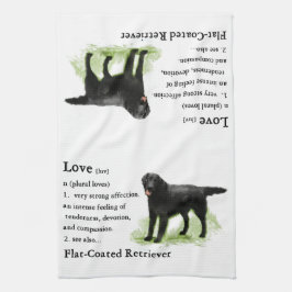 Flachbeschichtete Retriever Art Geschirrtuch