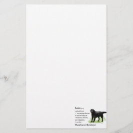 Flachbeschichtete Retriever Kunstgeschenke Briefpapier
