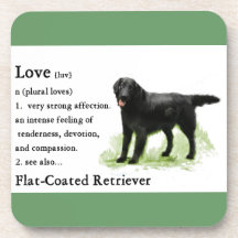 Flachbeschichtete Retriever Kunstgeschenke