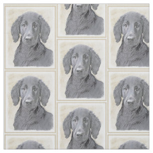 Flachbeschichtete Retriever-Malerei - Original Hun Stoff