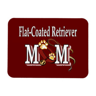 Flachbeschichtete Retriever-Mama Geschenke Magnet
