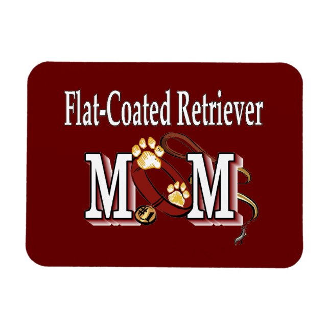 Flachbeschichtete Retriever-Mama Geschenke Magnet (Horizontal)