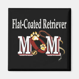 Flachbeschichtete Retriever-Mama Geschenke Magnet