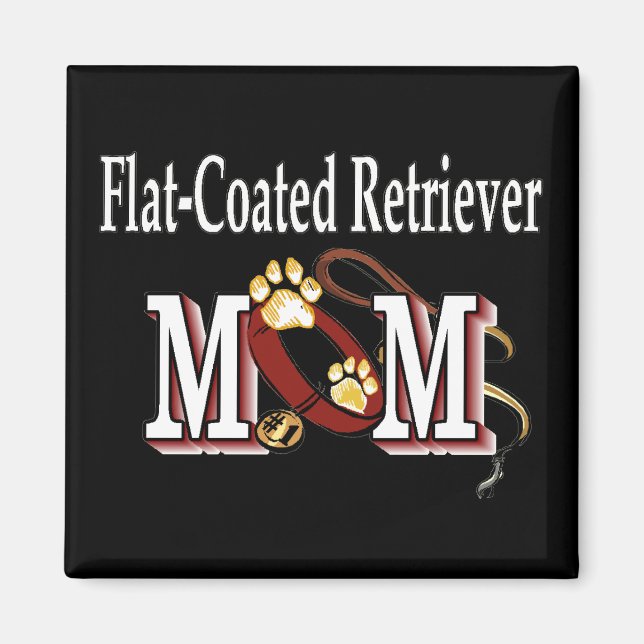 Flachbeschichtete Retriever-Mama Geschenke Magnet (Vorne)