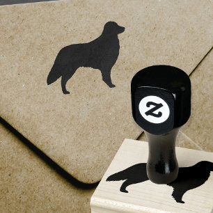 Flachbeschichtete Retriever-Silhouette Gummi-Brief Gummistempel
