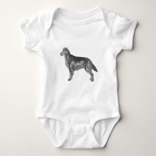 Flachbeschichteter Retriever Baby Strampler