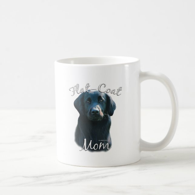 Flachbeschichteter Retriever Mama 2 Kaffeetasse (Rechts)