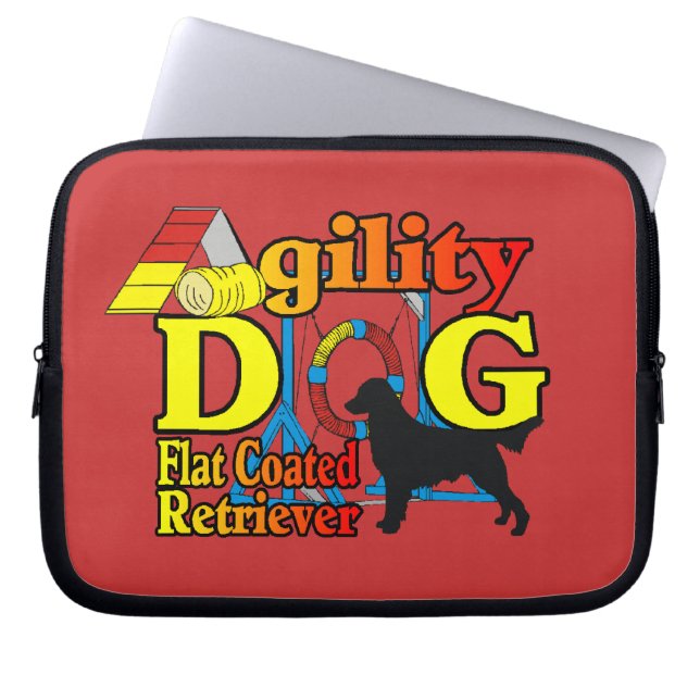 Flachbeschichtetes Retriever-Agility Laptopschutzhülle (Vorderseite)