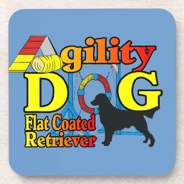 Flachbeschichtetes Retriever-Agility Untersetzer (Vorderseite)