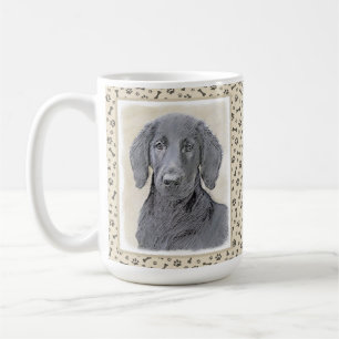 Flachbeschichtetes Retriever-Gemälde - Originale H Kaffeetasse