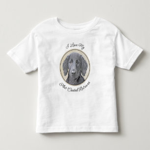 Flachbeschichtetes Retriever-Gemälde - Originale H Kleinkind T-shirt