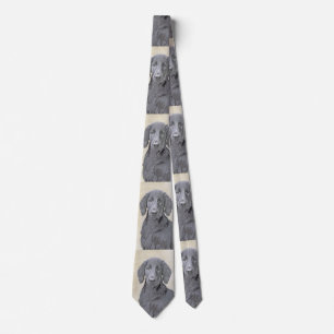 Flachbeschichtetes Retriever-Gemälde - Originale H Krawatte