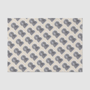 Flachbeschichtetes Retriever-Gemälde - Originale H Seidenpapier