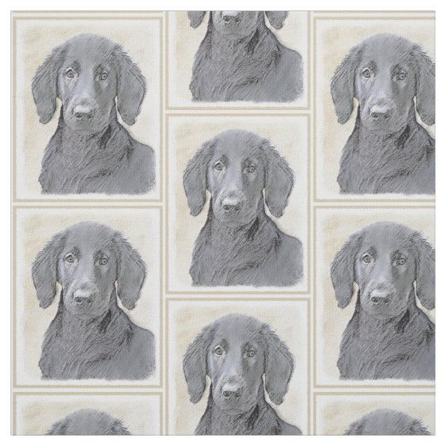 Flachbeschichtetes Retriever-Gemälde - Originale H Stoff (Muster)