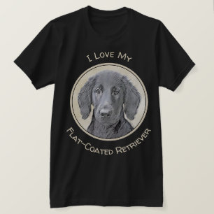 Flachbeschichtetes Retriever-Gemälde - Originale H T-Shirt