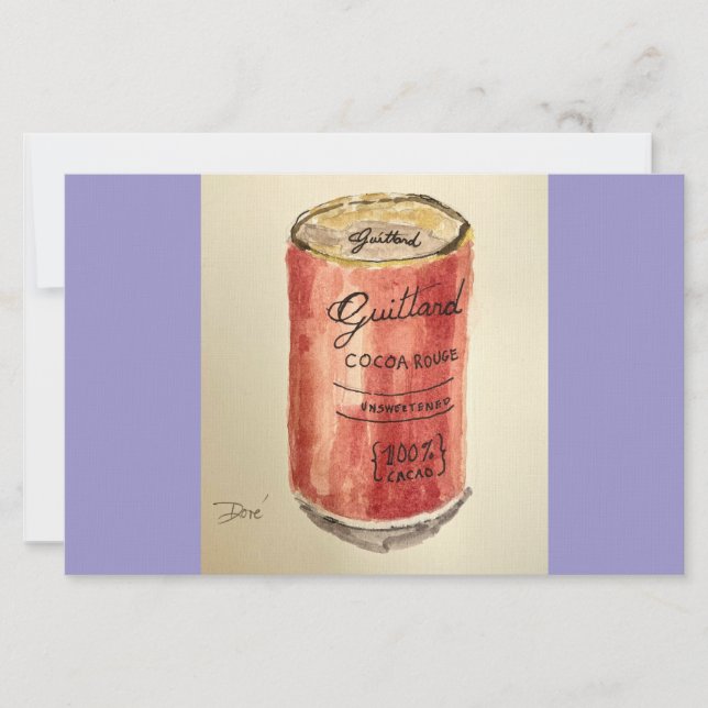 Flachbettdecke Kakao Briefpapier (Vorderseite)