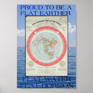 Flachbild-Earth-Map-Poster Poster