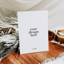 Flachbild-Holiday-Kartendruck