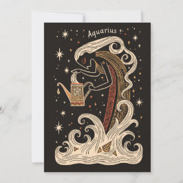 Flachbildschirm - Aquarius Celestial Feiertagskarte