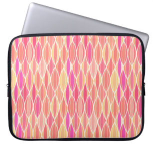 Flachbildschirm aus dem Mittelalter - rosa, korall Laptopschutzhülle