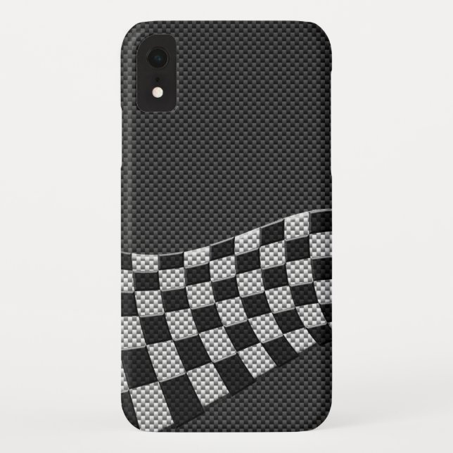 Flachbildschirm für Kohlenstofffaser Case-Mate iPhone Hülle (Rückseite)