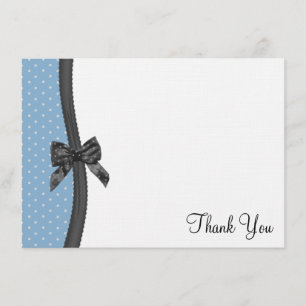Flachbildschirm und Polka Dots Danke, dass Sie ein Dankeskarte