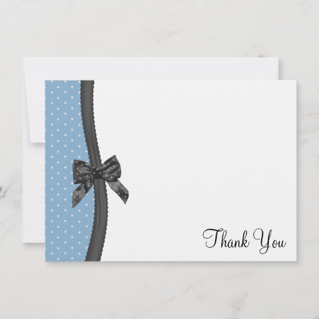 Flachbildschirm und Polka Dots Danke, dass Sie ein Dankeskarte (Vorderseite)