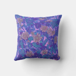 Flachblüten, Malva-Blume Blumenbilder Lila Kissen