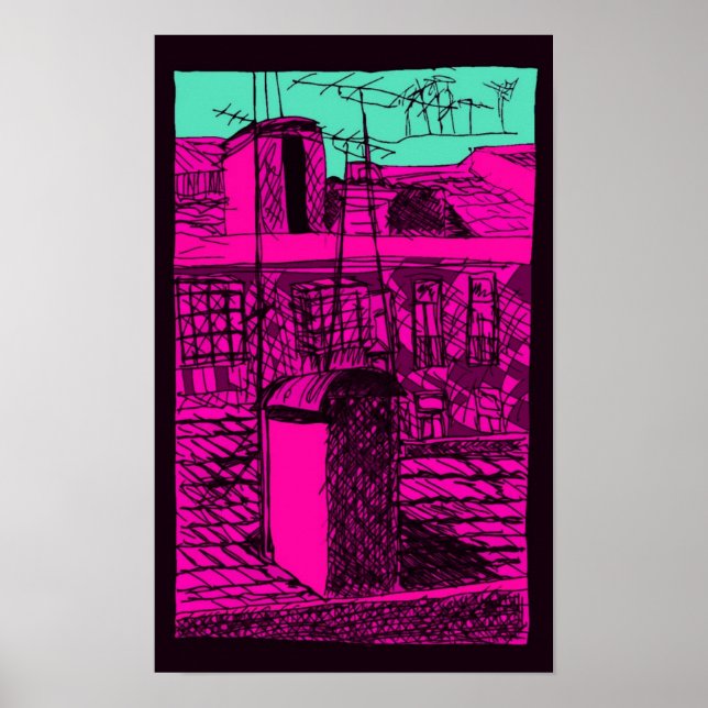 Flachdach Poster (Vorne)