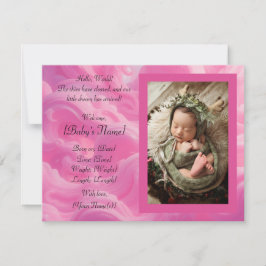 Flache Ankündigungskarte Ankündigung