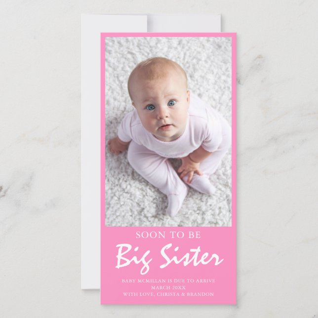 Flache Ankündigungskarte Ankündigung (Vorderseite)