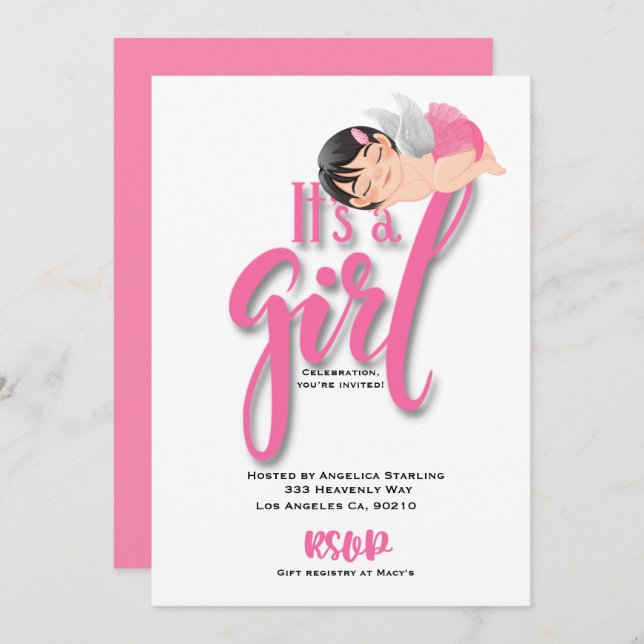 Flache Ankündigungskarte Ankündigung (Vorne/Hinten)